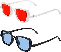 Modern Multicoloured Plastic Sunglasses Pack Of 2-thumb4