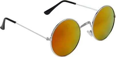 Fabulous Orange Metal UV Protected Sunglasses For Men-thumb1