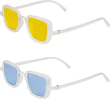 Modern Multicoloured Plastic Sunglasses Pack Of 2-thumb4