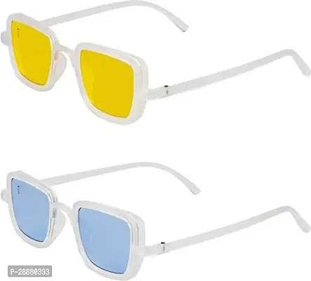 Modern Multicoloured Plastic Sunglasses Pack Of 2-thumb5