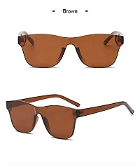 Retro Latest Square Shape Plastic Stylish Trendy Sunglasses For Women-thumb1