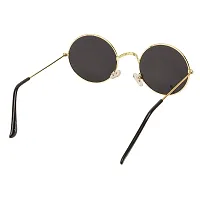 Arzonai Hammond Round Shape Golden-Orange Mirrored UV Protection Sunglasses For Men  Women [MA-040-S10 ]-thumb4