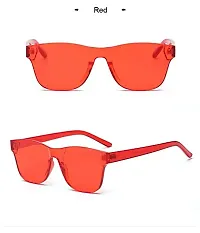 Fabulous Red Plastic UV Protected Sunglasses For Men-thumb1