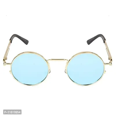 Fabulous Blue Metal UV Protected Sunglasses For Men-thumb2