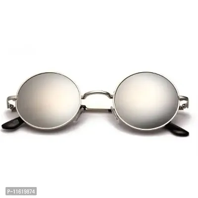 Fabulous Silver Metal UV Protected Sunglasses For Men-thumb0
