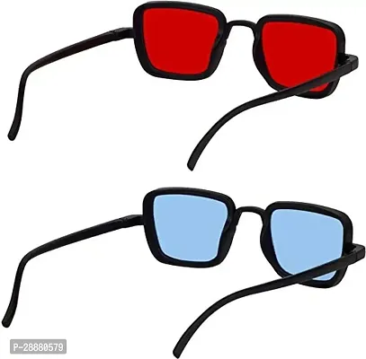 Modern Multicoloured Plastic Sunglasses Pack Of 2-thumb4