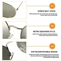 Fabulous Green Metal UV Protected Sunglasses For Men-thumb3