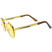 Fabulous Golden Metal UV Protected Sunglasses For Men-thumb2