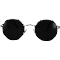 Fabulous Black Metal UV Protected Sunglasses For Men-thumb1