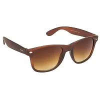 Stylish Classic Wayfarer Shape Brown-Brown Uv Protection Sunglasses For Women-thumb1