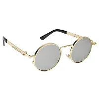 Fabulous Silver Metal UV Protected Sunglasses For Men-thumb2