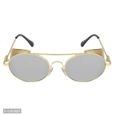 Fabulous Silver Metal UV Protected Sunglasses For Men-thumb2