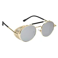 Fabulous Silver Metal UV Protected Sunglasses For Men-thumb2