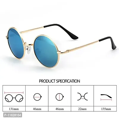 Fabulous Blue Metal UV Protected Sunglasses For Men-thumb3