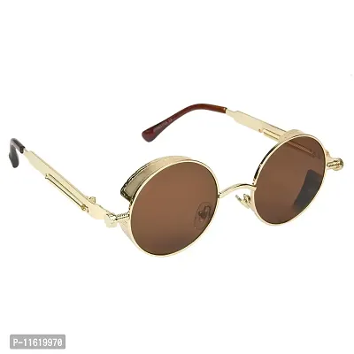 Fabulous Brown Metal UV Protected Sunglasses For Men-thumb3