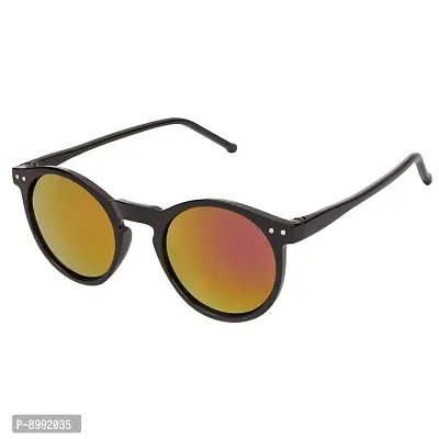 Arzonai Stockton Round Black-Pink Mirrored UV Protection Sunglasses For Men  Women [MA-399-S3 ]-thumb3