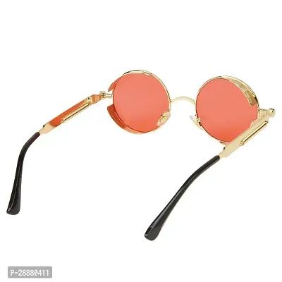 Modern Red Metal Sunglasses-thumb5