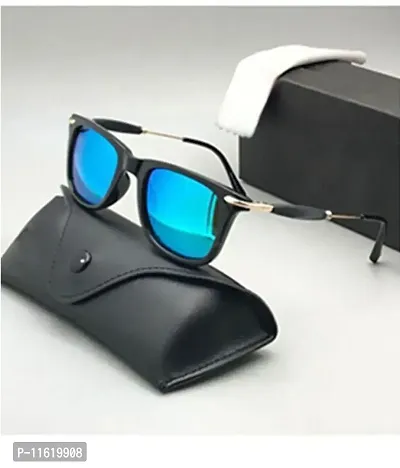 Fabulous Blue Metal UV Protected Sunglasses For Men-thumb0