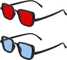 Modern Multicoloured Plastic Sunglasses Pack Of 2-thumb4