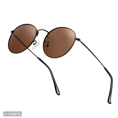 Fabulous Brown Metal UV Protected Sunglasses For Men