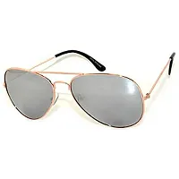 Trendy Silver Aviator Sunglass For Women-thumb1