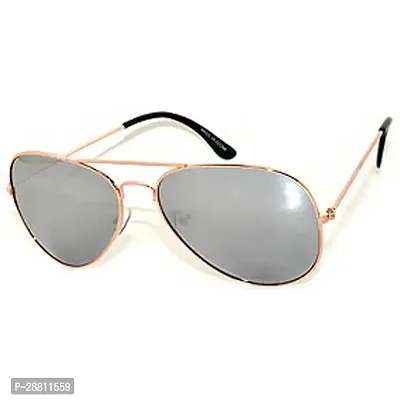 Trendy Silver Aviator Sunglass For Women-thumb2