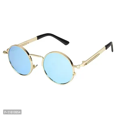 Fabulous Blue Metal UV Protected Sunglasses For Men-thumb0