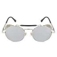 Fabulous Silver Metal UV Protected Sunglasses For Men-thumb1