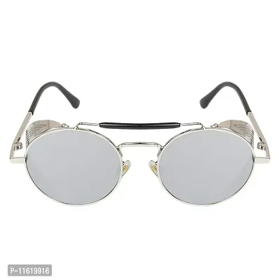 Fabulous Silver Metal UV Protected Sunglasses For Men-thumb2