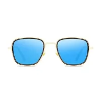 Modern Multicoloured Metal Sunglasses Pack Of 2-thumb2