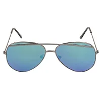 Arzonai Tebrow Aviator Shape Grey-Blue Mirrored UV Protection Sunglasses For Men  Women [MA-902-S12 ]-thumb2