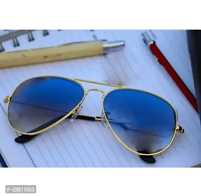 Trendy Blue Aviator Sunglass For Women-thumb2