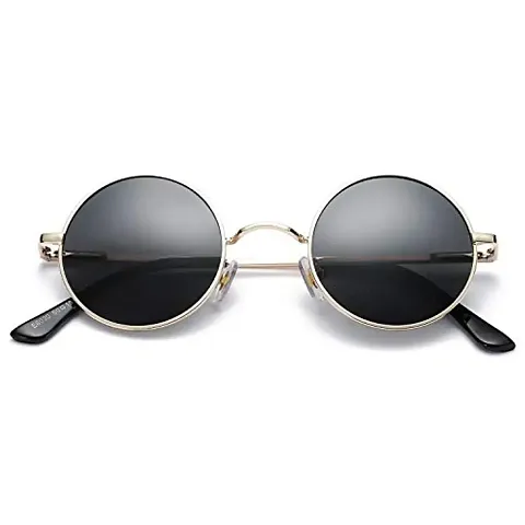 Stylish Metal Round Frame Sunglasses For Women