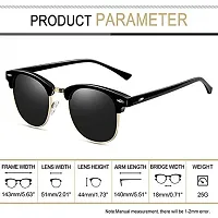 Trendy Black Plastic Frame Sunglasses For Women-thumb2