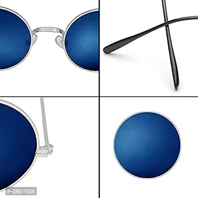 Trendy Blue Round Sunglass For Women-thumb4