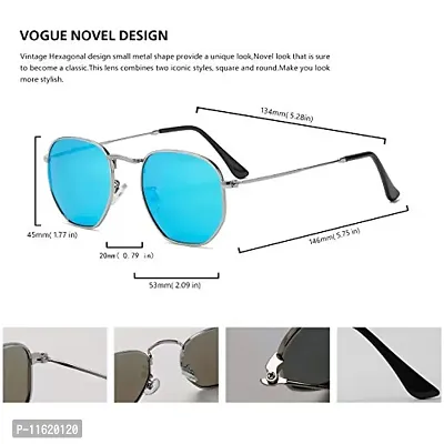 Fabulous Blue Metal UV Protected Sunglasses For Men-thumb3