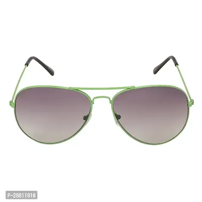 Stylish Classic Aviator Shape Green-Black Uv Protection Sunglasses For Women-thumb3