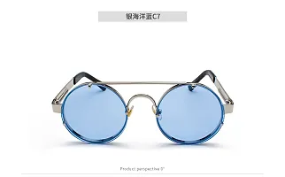 Fabulous Blue Metal UV Protected Sunglasses For Men-thumb3