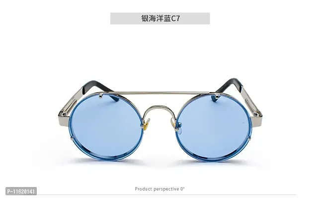 Fabulous Blue Metal UV Protected Sunglasses For Men-thumb4