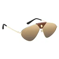 Fabulous Yellow Metal UV Protected Sunglasses For Men-thumb1