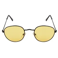 Arzonai Pento Oval Black-Yellow UV Protection Sunglasses For Men  Women [MA-026-S15]-thumb2