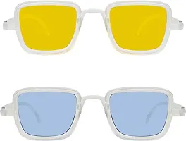 Modern Multicoloured Plastic Sunglasses Pack Of 2-thumb1