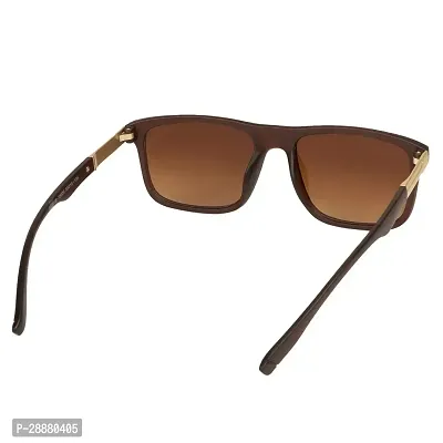 Modern Brown Plastic Sunglasses-thumb5