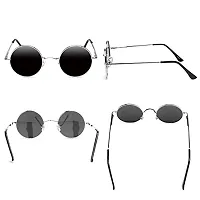 Fabulous Black Metal UV Protected Sunglasses For Men-thumb2