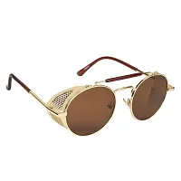 Fabulous Brown Metal UV Protected Sunglasses For Men-thumb2