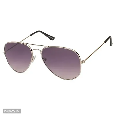 Arzonai Classic Aviator Shape Silver-Black UV Protection Sunglasses For Men  Women [MA-008-S13 ]