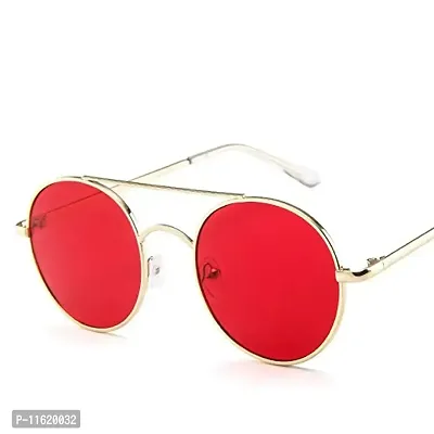 Fabulous Red Metal UV Protected Sunglasses For Men