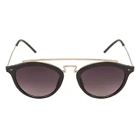 Modern Black Metal Sunglasses For Women-thumb2