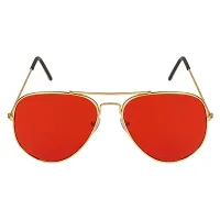 Trendy Red Aviator Sunglass For Women-thumb2