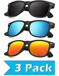 Unisex Metal Sunglasses Pack Of 3-thumb1